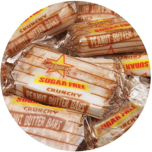 Sugar Free Peanut Butter Bars 2.25 oz. Bag All City Candy