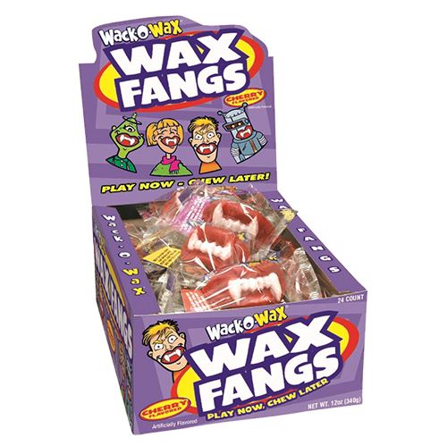 All City Candy Wack-O-Wax Wax Fangs Wax Concord Confections (Tootsie) 1 Piece For fresh candy and great service, visit www.allcitycandy.com