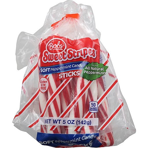 CandySips Candy Straws, Peppermint, 8 Straws, Pack of 2