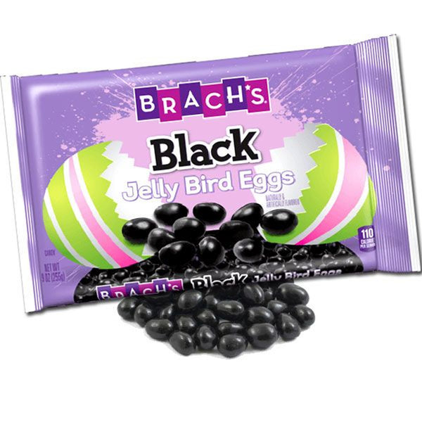 Black Jelly Bird Eggs Brach's Jelly Beans ~ two 7oz bags. exp. 12/24