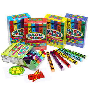 All City Candy Magic Colors Bubble Gum Crayons 0.96 oz. Box 1 Box Novelty World Confections Inc. For fresh candy and great service, visit www.allcitycandy.com