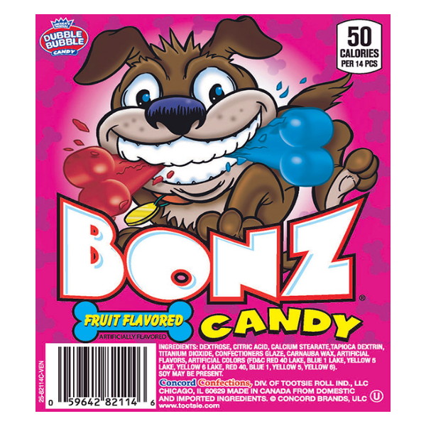 Bonz Bone-Shaped Pressed Candy - 3 LB Bulk Bag - All City Candy