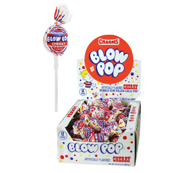 Charms Cherry Blow Pop Lollipops All City Candy