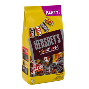 All City Candy Hershey's Miniatures Candy Bars Party Pack - 35.9-oz. Bulk Bag Bulk Wrapped Hershey's For fresh candy and great service, visit www.allcitycandy.com