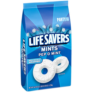 All City Candy Life Savers Mints Pep O Mint - Party Size Bags 44.93-oz Bag Bulk Wrapped Wrigley For fresh candy and great service, visit www.allcitycandy.com