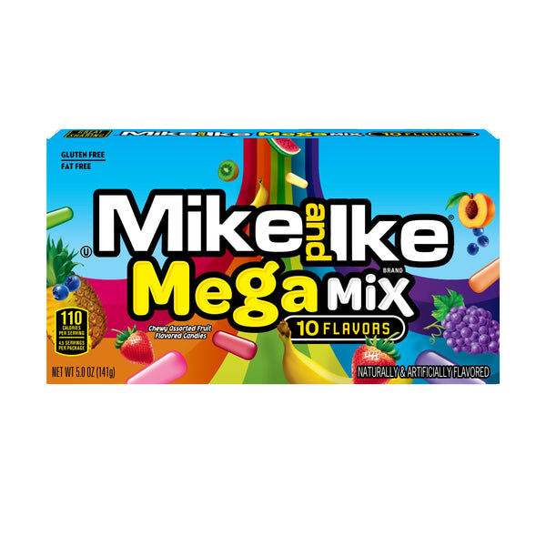 Mike And Ike Candy, Mega Mix, 10 Flavors - 28.8 oz