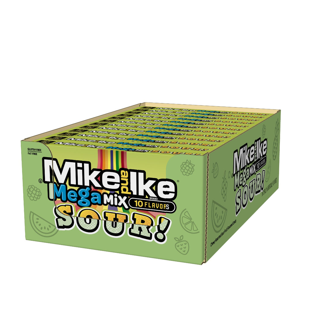 All City Candy Mike and Ike Mega Mix Sour Chewy Candies - 5-oz. Theater Box 1 Box Theater Boxes Just Born Inc For fresh candy and great service, visit www.allcitycandy.com