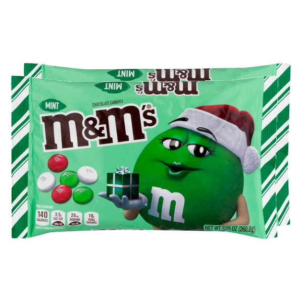 green m and m bag