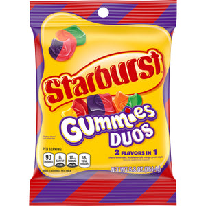Starburst Gummies Duos 5.8 oz. Bag - For fresh candy and great service, visit www.allcitycandy.com