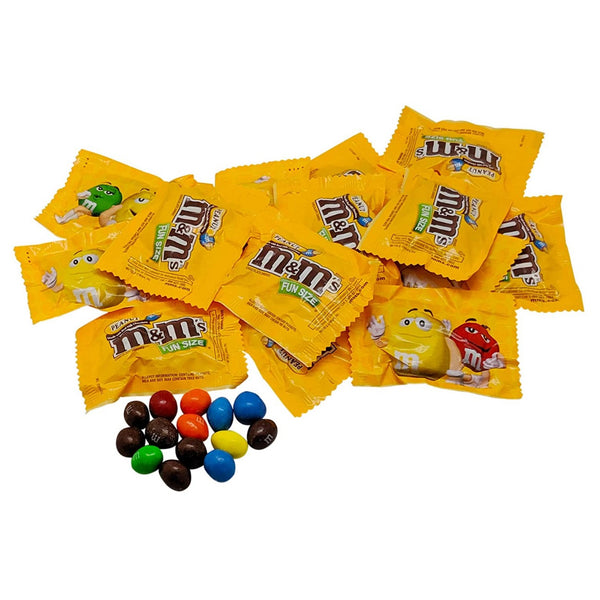 M&M's Fun Size Peanut Chocolate Candies - Bulk Display Tub