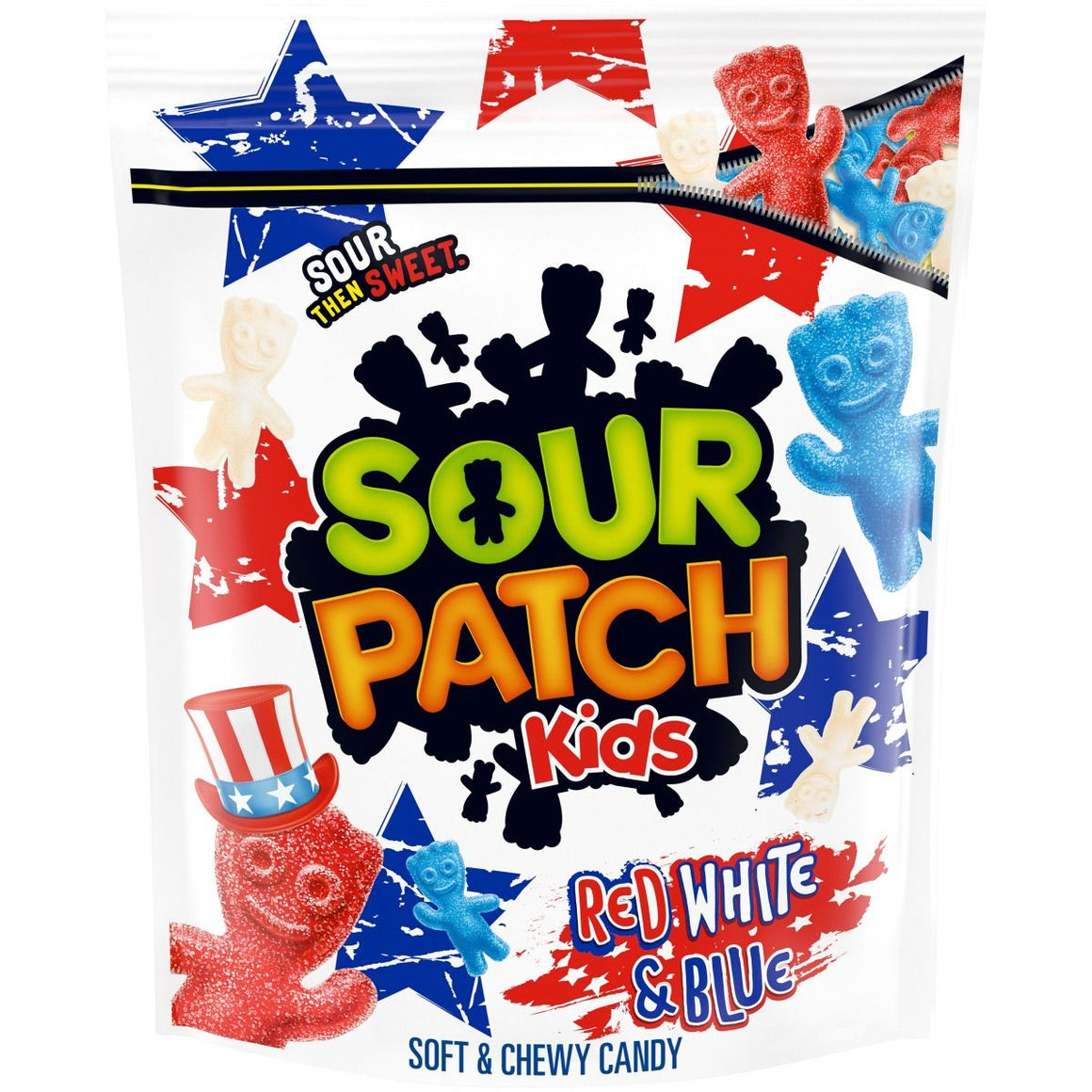 All City Candy Sour Patch Kids Red, White, & Blue - 1.8 lb. Bag Sour Mondelez International For fresh candy and great service, visit www.allcitycandy.com
