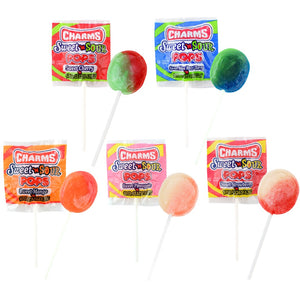 All City Candy Charms Sweet 'N Sour Pops Lollipops & Suckers Charms Candy (Tootsie) For fresh candy and great service, visit www.allcitycandy.com