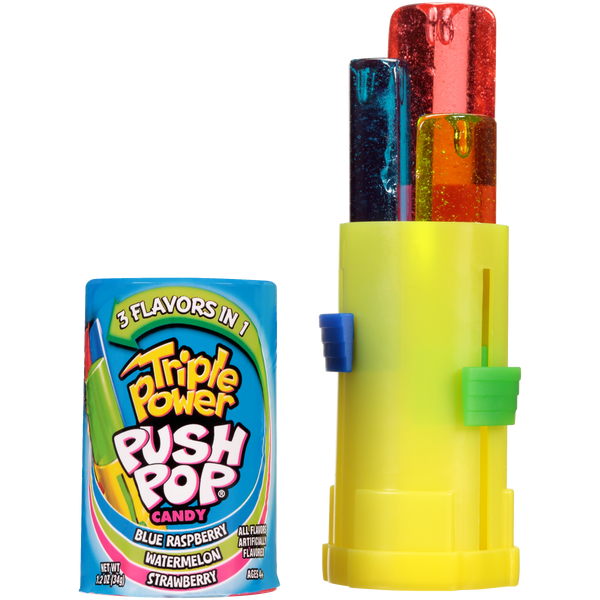 Triple Power Push Pop Candy 1.2 oz. - All City Candy