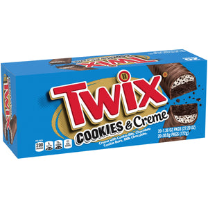 All City Candy Twix Cookies & Creme Candy Bar 1.36 oz. Case of 20 Candy Bars Mars Chocolate For fresh candy and great service, visit www.allcitycandy.com