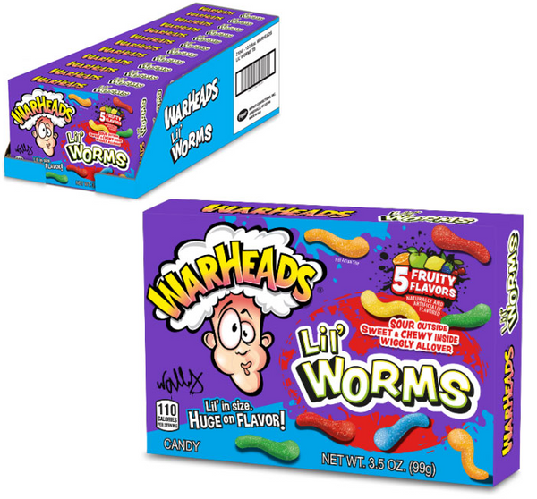 Warheads Wedgies Chewy Candy 3.5 oz. Theater Box - All City Candy