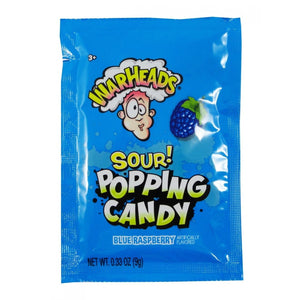 All City Candy War Heads Sour Popping Candy Blue Raspberry 0.33 oz. 1 Pouch Novelty Hilco For fresh candy and great service, visit www.allcitycandy.com