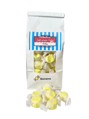 All City Candy Banana Salt Water Taffy - 3 LB Bulk Bag Bulk Wrapped Sweet Candy Company For fresh candy and great service, visit www.allcitycandy.com
