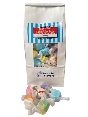 All City Candy Assorted Flavor Salt Water Taffy -  Bulk Bag Bulk Wrapped Sweet Candy Company For fresh candy and great service, visit www.allcitycandy.com