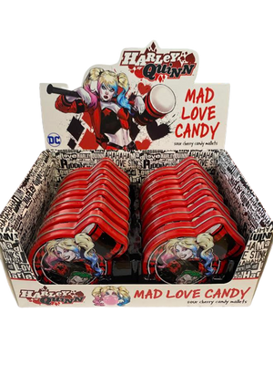 Harley Quinn Mad Love Sour Cherry Candy 1.0 oz. For fresh candy and great service, visit www.allcitycandy.com