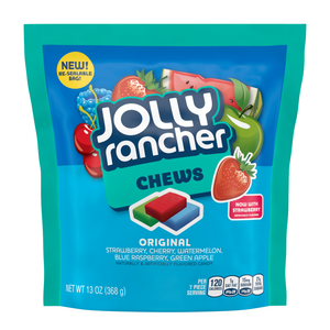 Jolly Rancher Fruit Chews Original 13 oz. Bag. For fresh candy and great service, visit www.allcitycandy.com