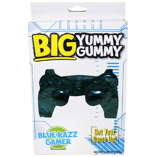 Big Yummy Gummy Blue Razz Gamer 5.29 oz.