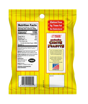 Melster Candies Marshmallow Circus Peanuts 6 oz. Bag