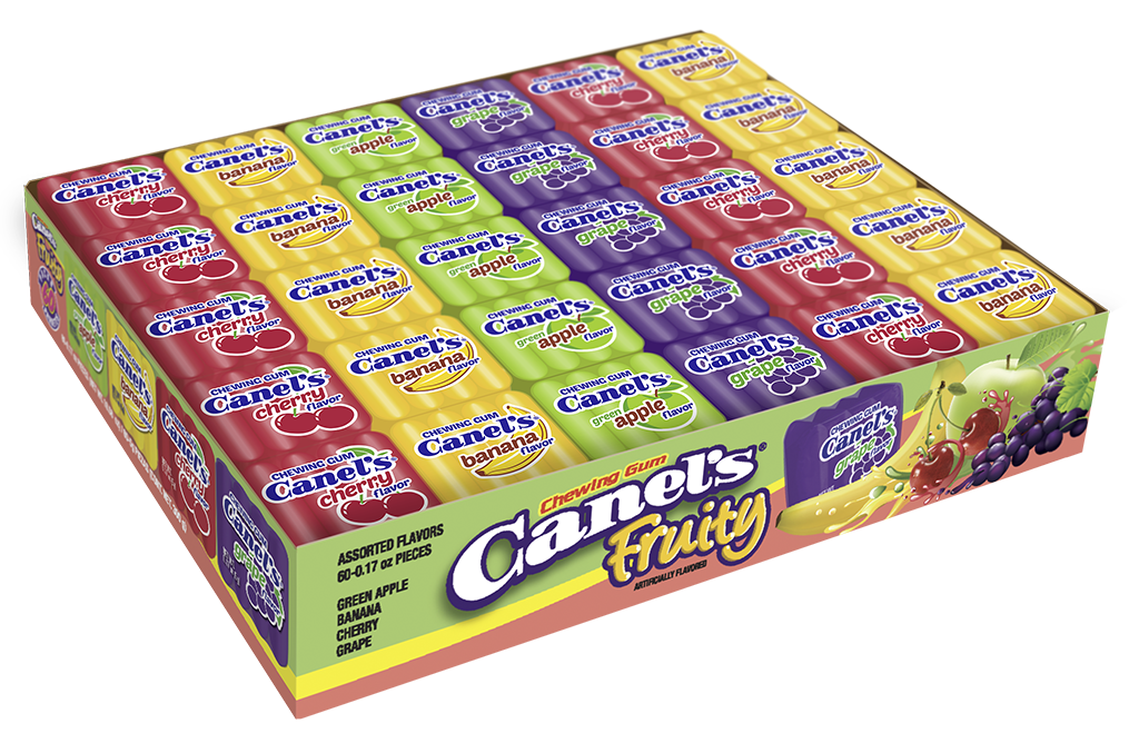 All City Candy Canel's Fruit 60 piece Gum Tray - For fresh candy and great service, visit www.allcitycandy.com