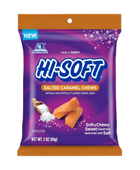 Hi Chew Hi-Soft Salted Caramel Chews 3 oz. Bag - For fresh candy and great service, visit www.allcitycandy.com
