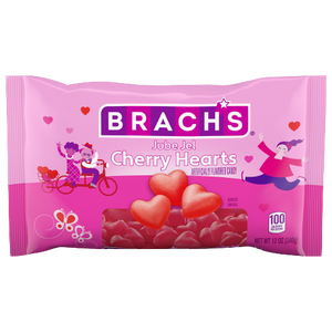 All City Candy Brach's Jube Jel Cherry Hearts Candy Valentine's Day Brach's Confections (Ferrara) 12-oz. Bag For fresh candy and great service, visit www.allcitycandy.com