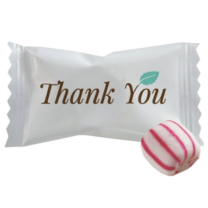 Hospitality Mints "Thank You" themed Soft Peppermint 2 lb. Bag - Visit www.allcitycandy.com for great candy and delicious treats!