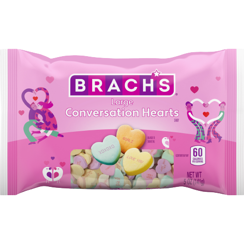 Brachs Conversation Hearts, Mini Boxes, Packaged Candy