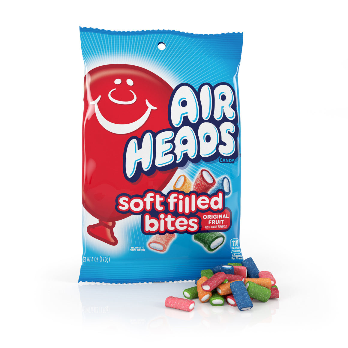 All City Candy Airheads Soft Filled Chewy Bites Candy - 6-oz. Bag Perfetti Van Melle Default Title For fresh candy and great service, visit www.allcitycandy.com