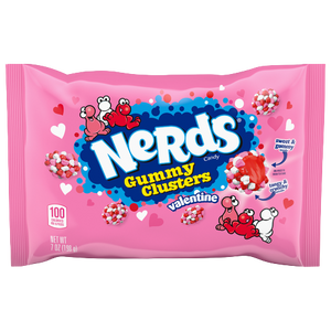 All City Candy Nerds Valentines Gummy Clusters 7 oz. bag Ferrara For fresh candy and great service visit www.allcitycandy.com