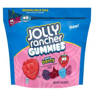 Jolly Rancher Gummies Very Berry 13 oz. Bag. For fresh candy and great service, visit www.allcitycandy.com