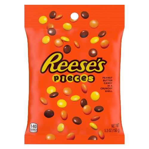 Reese's Pieces 5.3 oz Peg Bag - For fresh candy and great service, visit www.allcitycandy.com