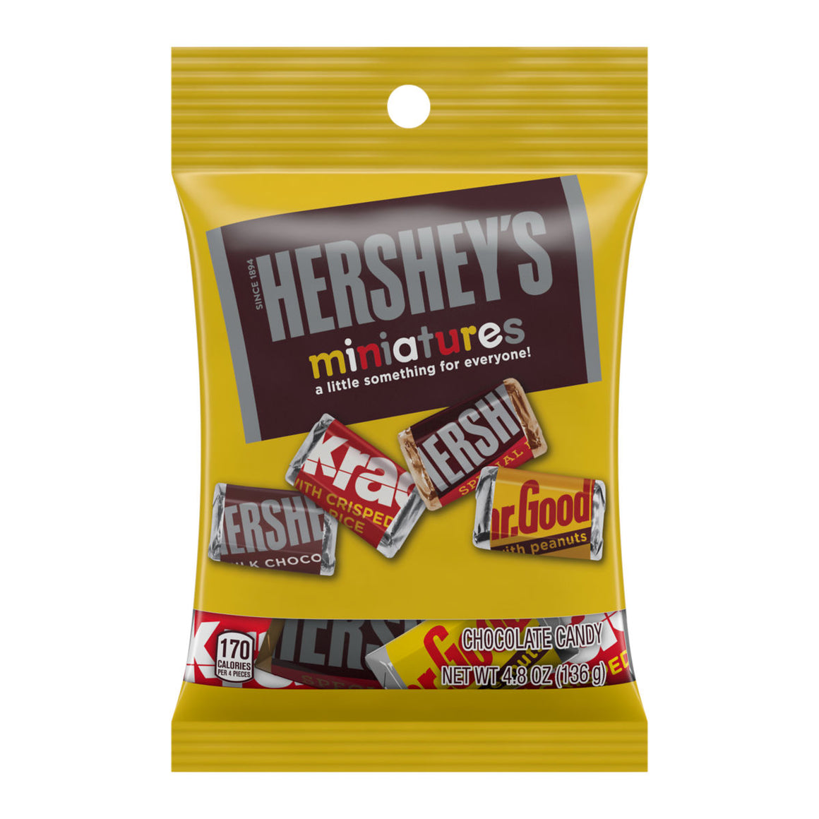 All City Candy Hershey's Miniatures 4.8 oz. Bag For fresh candy and great service, visit www.allcitycandy.com