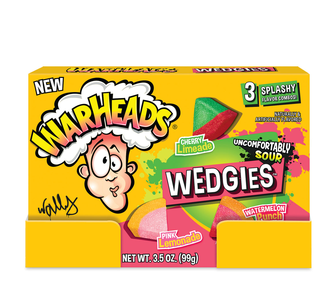 Wareheads Wedgies Chewy Candy 3.5 oz. Theater Box - For fresh candy and great service, visit www.allcitycandy.com