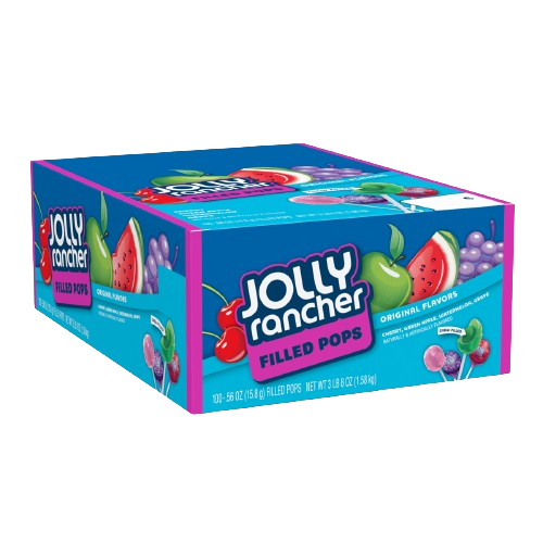 Jolly Rancher Filled Pop Assorted Flavors 0.56 oz. - All City Candy