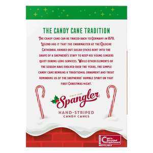 Visit www.allcitycandy.com for great service and delicious treats - Spangler Candy Cane Peppermint Red & White 12 Count 5.3 oz. Box