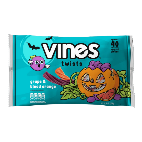 Red Vines Twists Grape Blood Orange 40 count 9 oz. Bag - Visit www.allcitycandy.com for great candy and delicious treats!