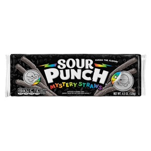 Sour Punch Fruity Mystery Straws 4.5 oz. Tray - Visit www.allcitycandy.com for great candy and delicious treats!