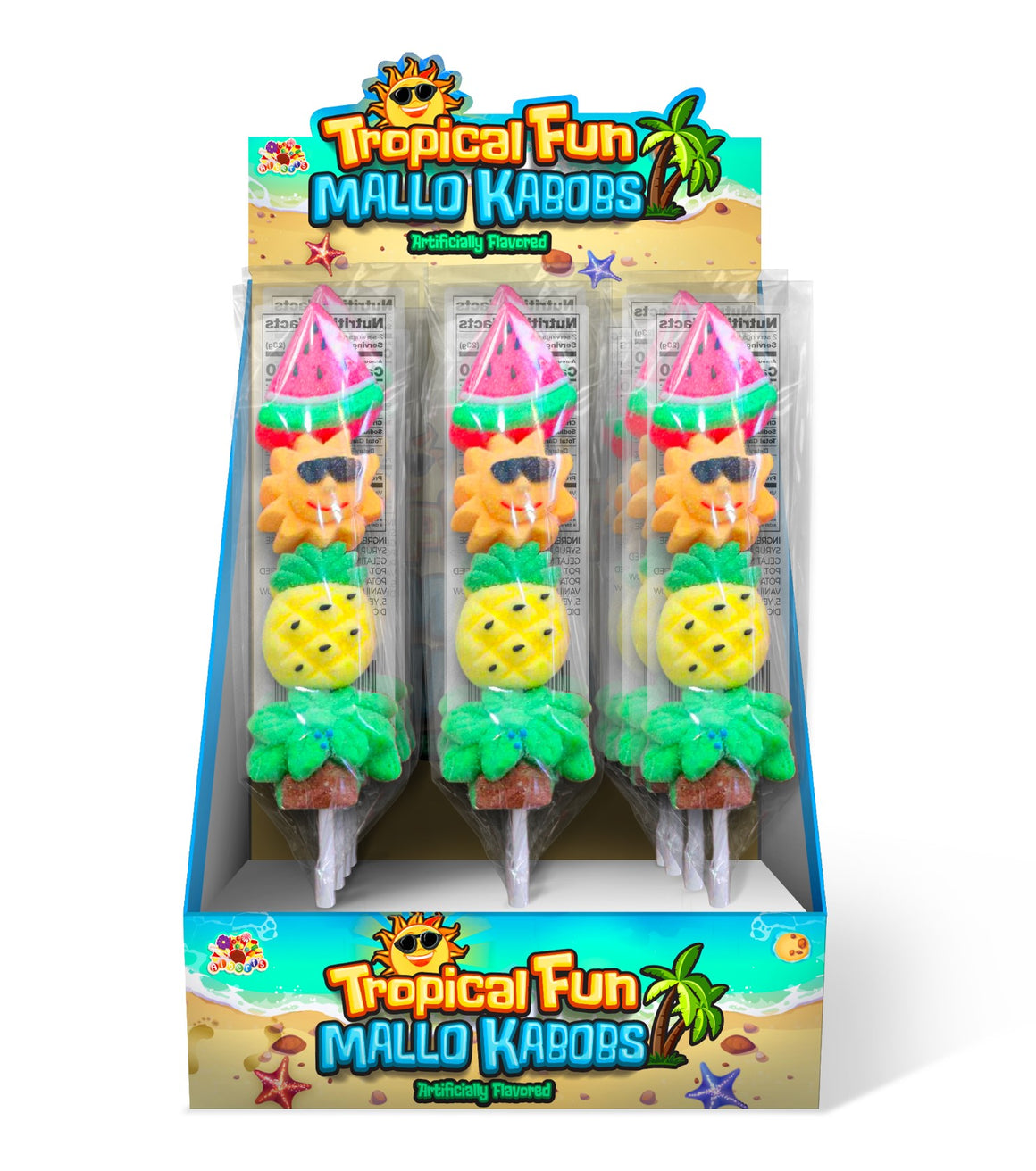 Albert's Tropical Fun Mallo Kabobs 1.6 oz. visit www.allcitycandy.com for fresh and delicious sweet candy treats