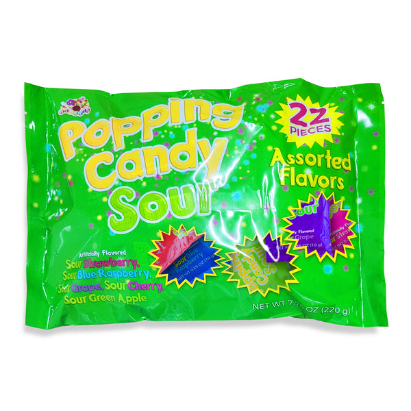 Albert's Popping Candy Sour Assorted Flavor 22 Count Bag All City Candy