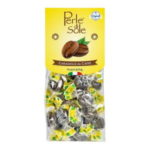 Perle di Sole Caramelle Al Caffe' Hard Candy 5.3 oz. Bag - Discover www.allcitycandy.com for bulk candy, chocolates, gummies & seasonal sweets. Perfect for parties, gifts & everyday treats—shop your favorites now!