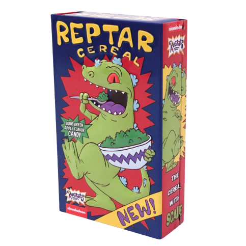 Rugrats Reptar Cereal 1.2 oz. Tin  - For fresh candy and great service, visit www.allcitycandy.com