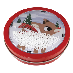 All City Candy Rudolph Snow Globe 1.5 oz. Tin 1 Tin Novelty Boston America For fresh candy and great service, visit www.allcitycandy.com