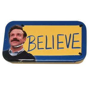 Ted Lasso BELIEVE Candy 0.6 oz.  Tin