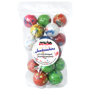 Jawbreaker Bruiser 1 3/4 inch wrapped bulk bag 3 lb. www.allcitycandy.com for fresh delicious candy treats