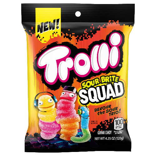 Trolli Sour Brite Squad 4.25 oz. Bag visit www.allcitycandy.com for fresh and delicious candy treats.