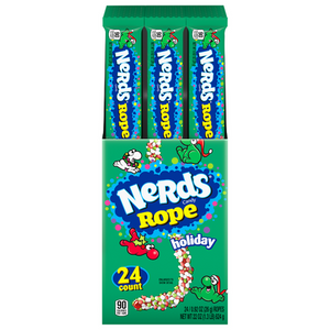 Nerds Holiday Rope Candy .92 oz. Case of 24 www.allcitycandy.com for fresh and delicious sweet treats for Christmas.